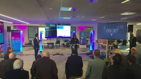 PHOTO GALLERY: Thales holds media event calling attention to cybersecurity