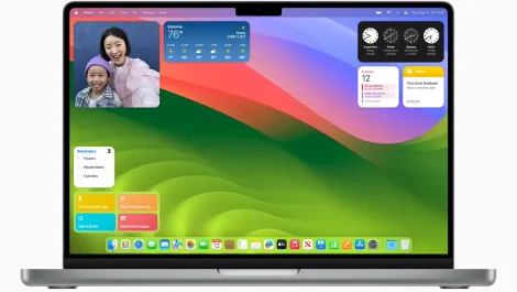 Apple macos sonoma widgets big