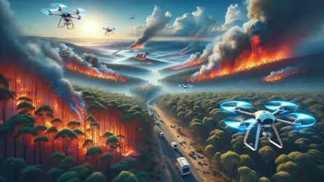 Drones aid bushfire monitoring in ground-breaking NSW trial