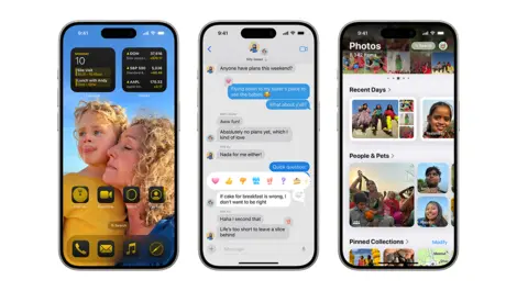 Apple wwdc24 ios 18 iphone 15 pro 3 up