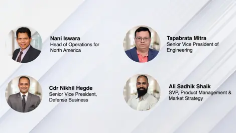 Ps from left to right nani iswara head of operations for north america tapabrata mitra senior vice president of engineering cd 1