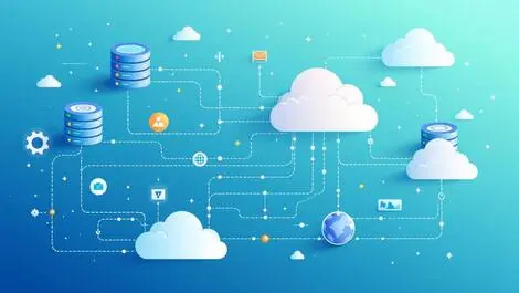 Interconnected data pipelines cloud servers databases seamless integration efficiency