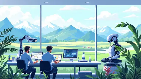 Researchers modern lab advanced robots new zealand landscape tech innovation