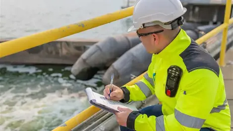 Blackline photo water utility