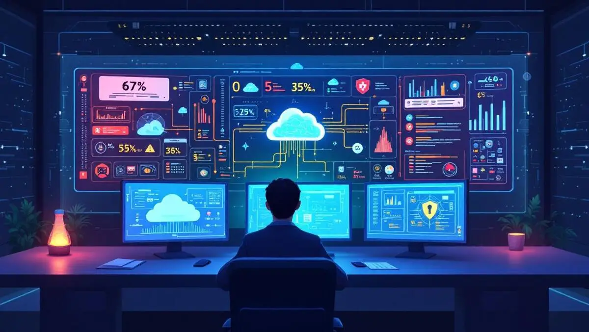 Security operations center analysts monitoring cloud infrastructure alerts
