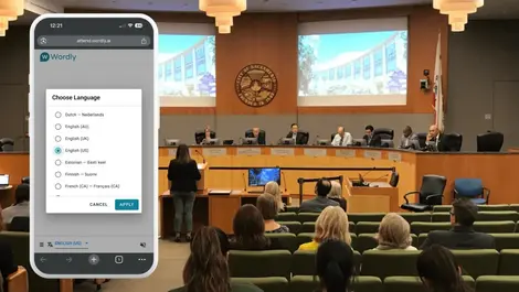 City council meeting   wordly languages